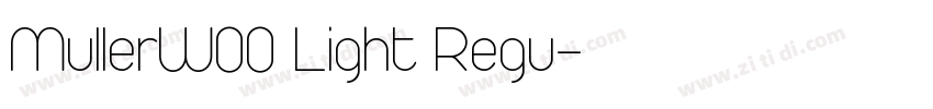 MullerW00 Light Regu字体转换